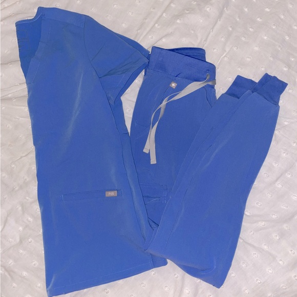 Figs scrub jogger set | Ceil Blue | Size: XXS - Picture 3 of 7
